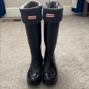 Gloss Hunter Rain Boots with boot socks included